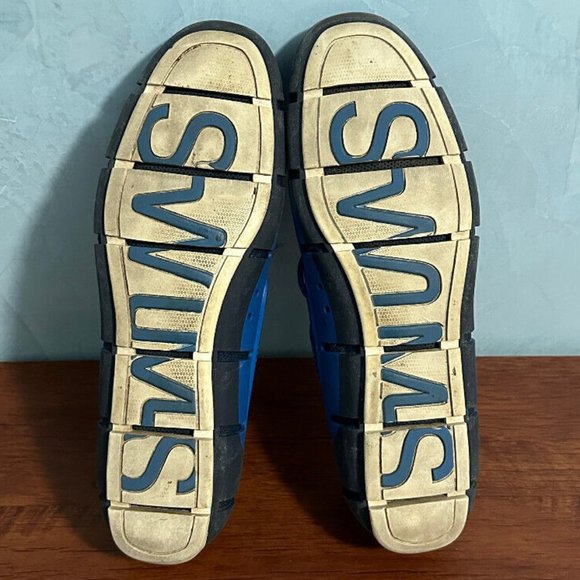 Swims Stride Lace Loafer Blitz Blue‎ + Navy + White Fleck Sz 12 Mens main image 6
